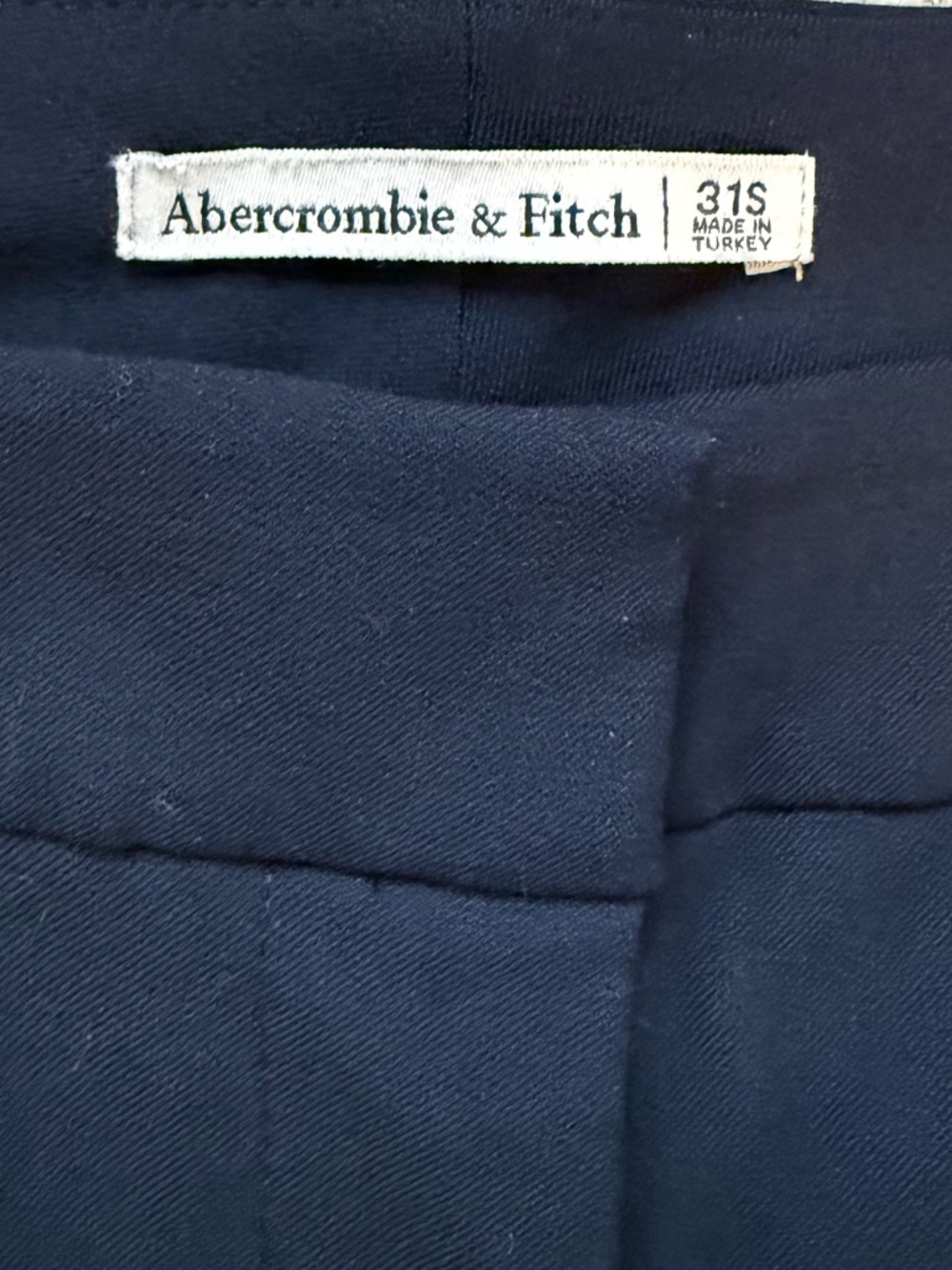 Abercrombie & Fitch Navy Dress Pants 31S Straight Work Career - Picture 2 of 5